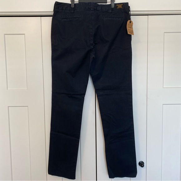NWT! Japanese Denim Civilianaire Chinos Officer Slim Pants in Navy Blue … - Picture 7 of 11